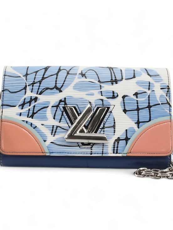 Louis Vuitton Handbags - Louis Vuitton Limited Aqua Epi Twist Portefeuille Aqua Shoulder Bag Chain WOC